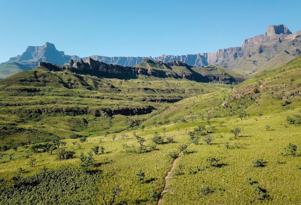 Wanderung zum Gipfel der Drakenberge & Tugela Wasserfälle